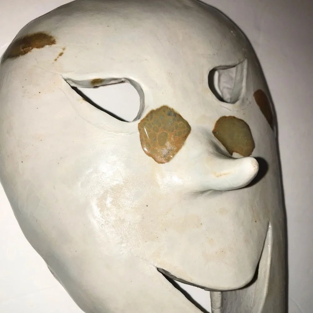 Handcrafted Ceramic Mask Wall Art strange unique decor